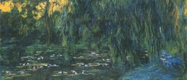 Water-Lily Pond and Weeping Willow, 1916–19, private collection , wikimedia public domain
