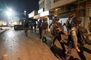 כוח מג"ב מסייר בלוד בעקבות אירועי האלימות בעיר.מתוך הפייסבוק של משטרת ישראל, באדיבות ויקימדיה CC3.0
