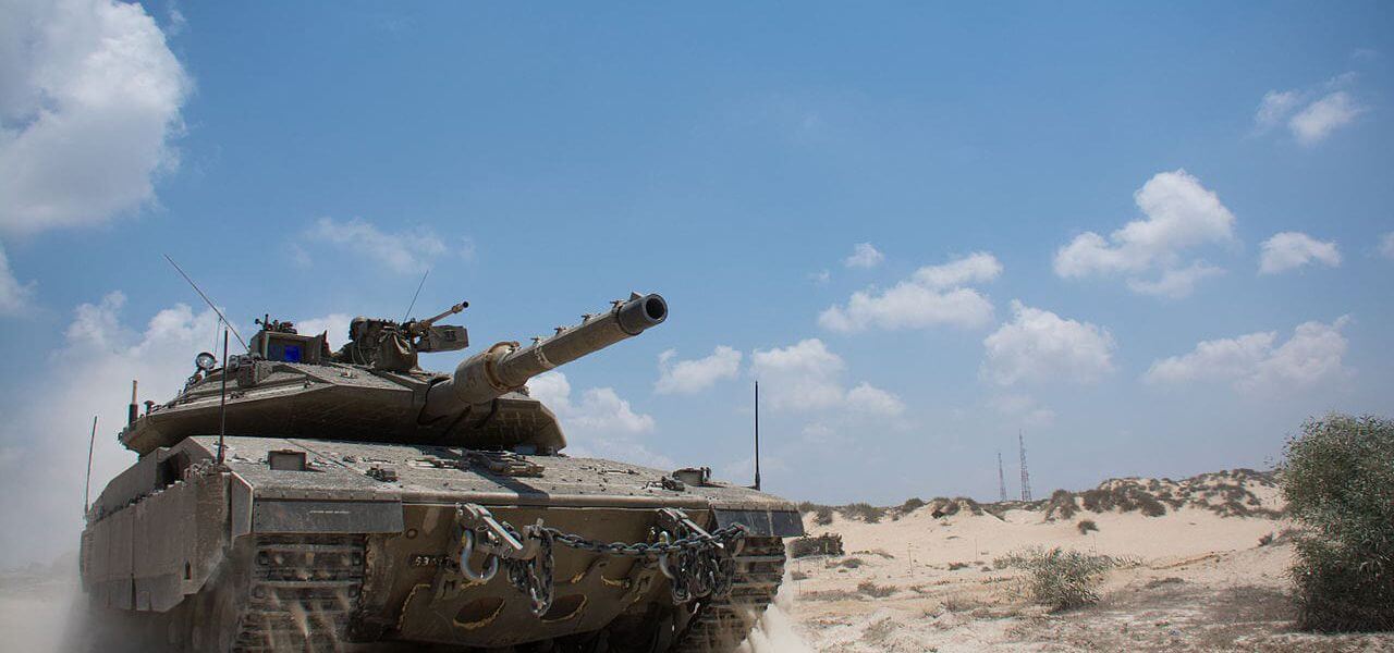טנק ברצועת עזה במבצע צוק איתן, 2014 - ויקימדיה