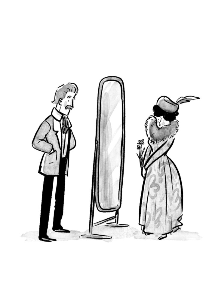 אנה קארנינה, גיליון 21, איור: מנחם הלברשטט