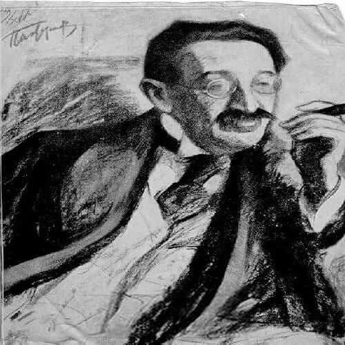 דוד פרישמן, ציור מאת בוריס פסטרנק. מוסקבה, 1917